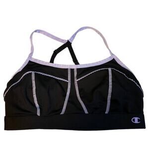Champion Womens Purple and Black Sports Bra. Size Small or Medium.